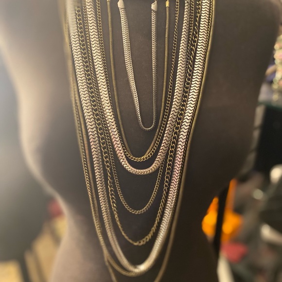 Mix metals necklace - Picture 2 of 6